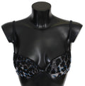 Roberto Cavalli Black Lace Reggiseno Nylon Bra Underwear Roberto Cavalli