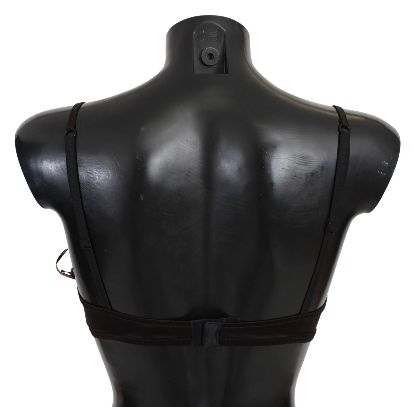 Ermanno Scervino Brown Sequined Balconcino Bra Underwear Ermanno Scervino