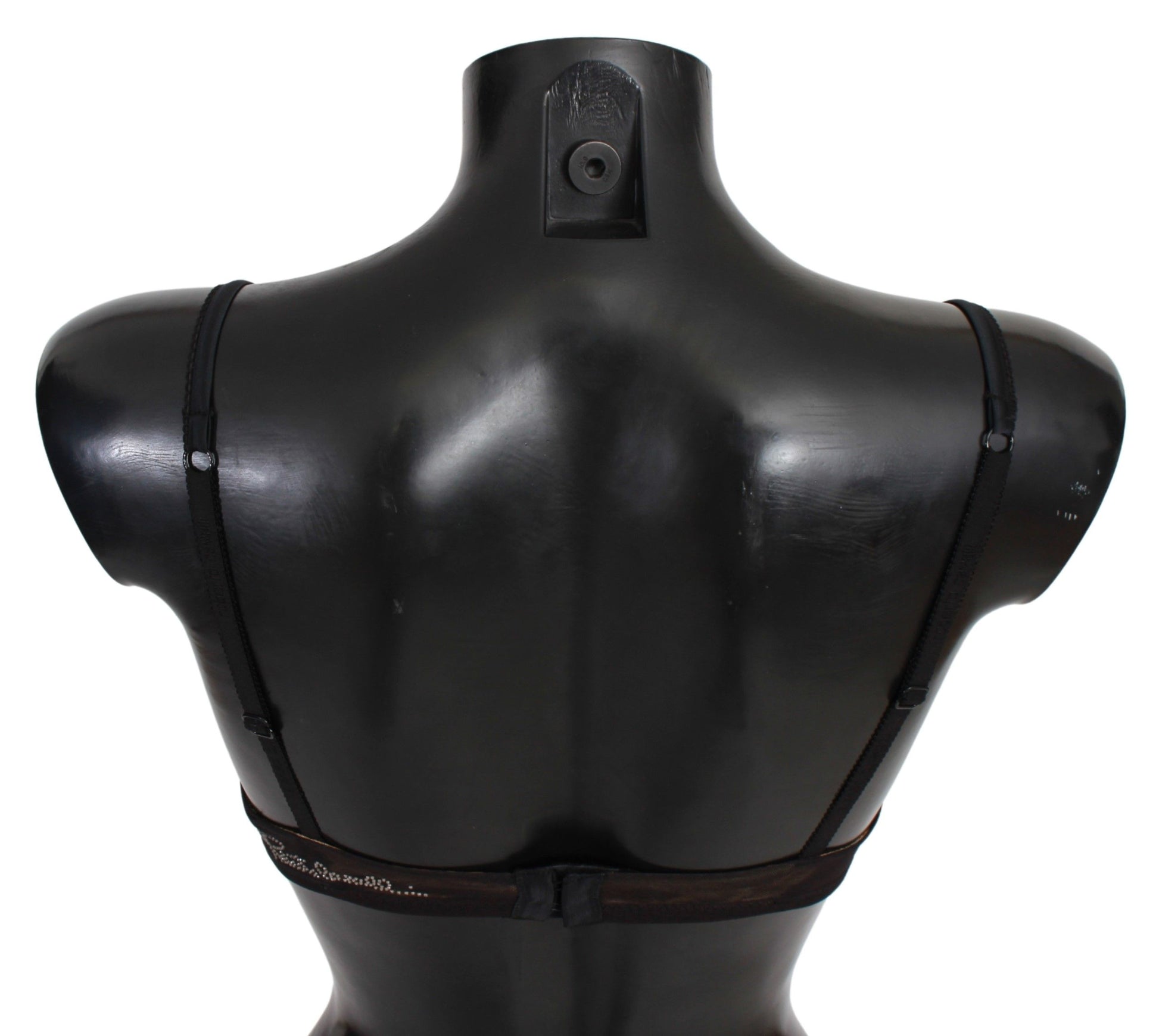 Roberto Cavalli Black Leopard Nylon Push Up Bra Underwear Roberto Cavalli