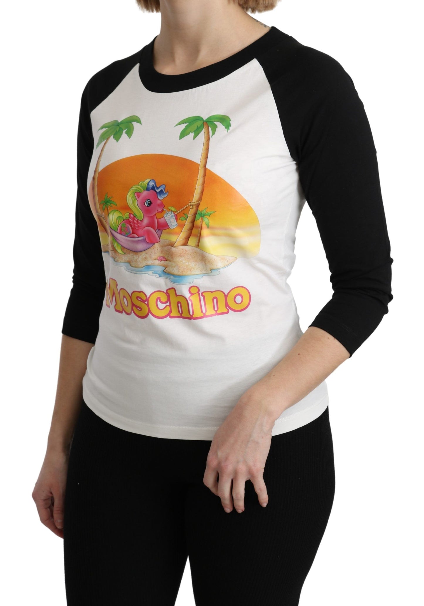 Moschino White Cotton T-shirt My Little Pony Top Tshirt Moschino