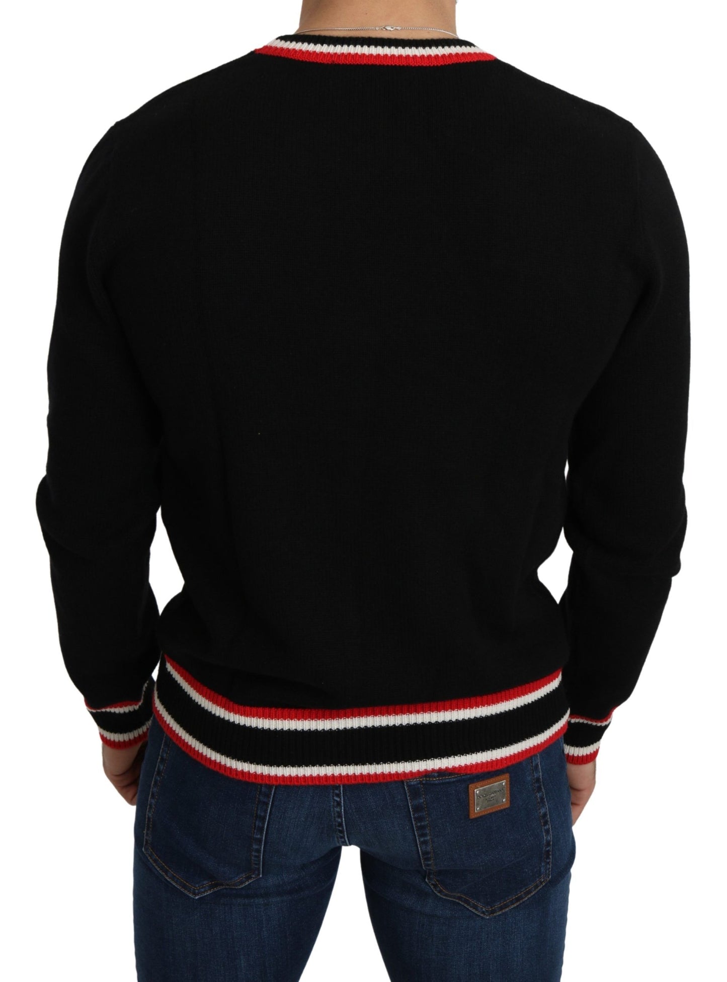 Dolce & Gabbana Black Cashmere Pig of the Year Pullover Sweater Dolce & Gabbana