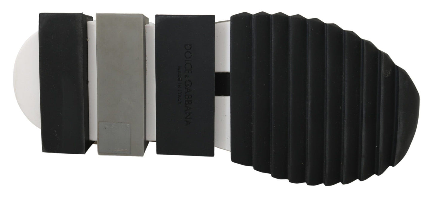 Dolce & Gabbana Black Multicolor Crystal Sneakers Shoes Dolce & Gabbana