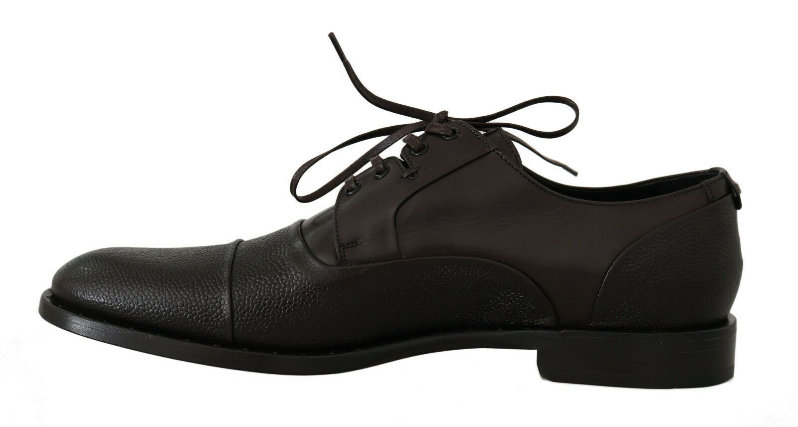 Dolce & Gabbana Brown Leather Laceups Dress Mens Shoes Dolce & Gabbana