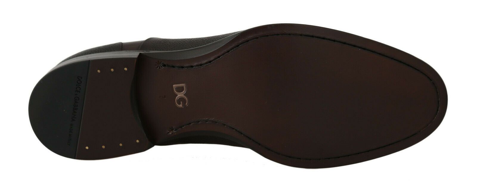 Dolce & Gabbana Brown Leather Laceups Dress Mens Shoes Dolce & Gabbana
