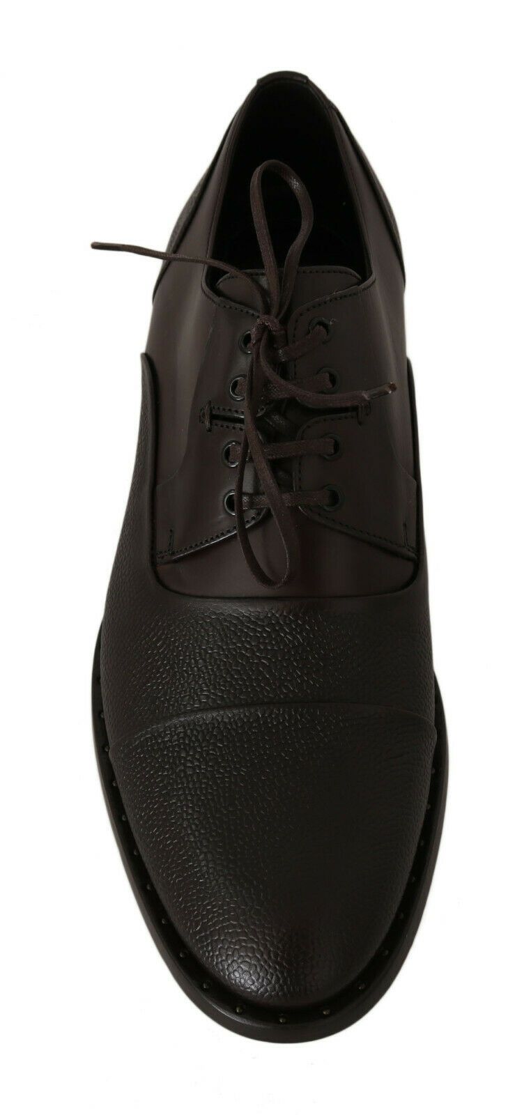 Dolce & Gabbana Brown Leather Laceups Dress Mens Shoes Dolce & Gabbana