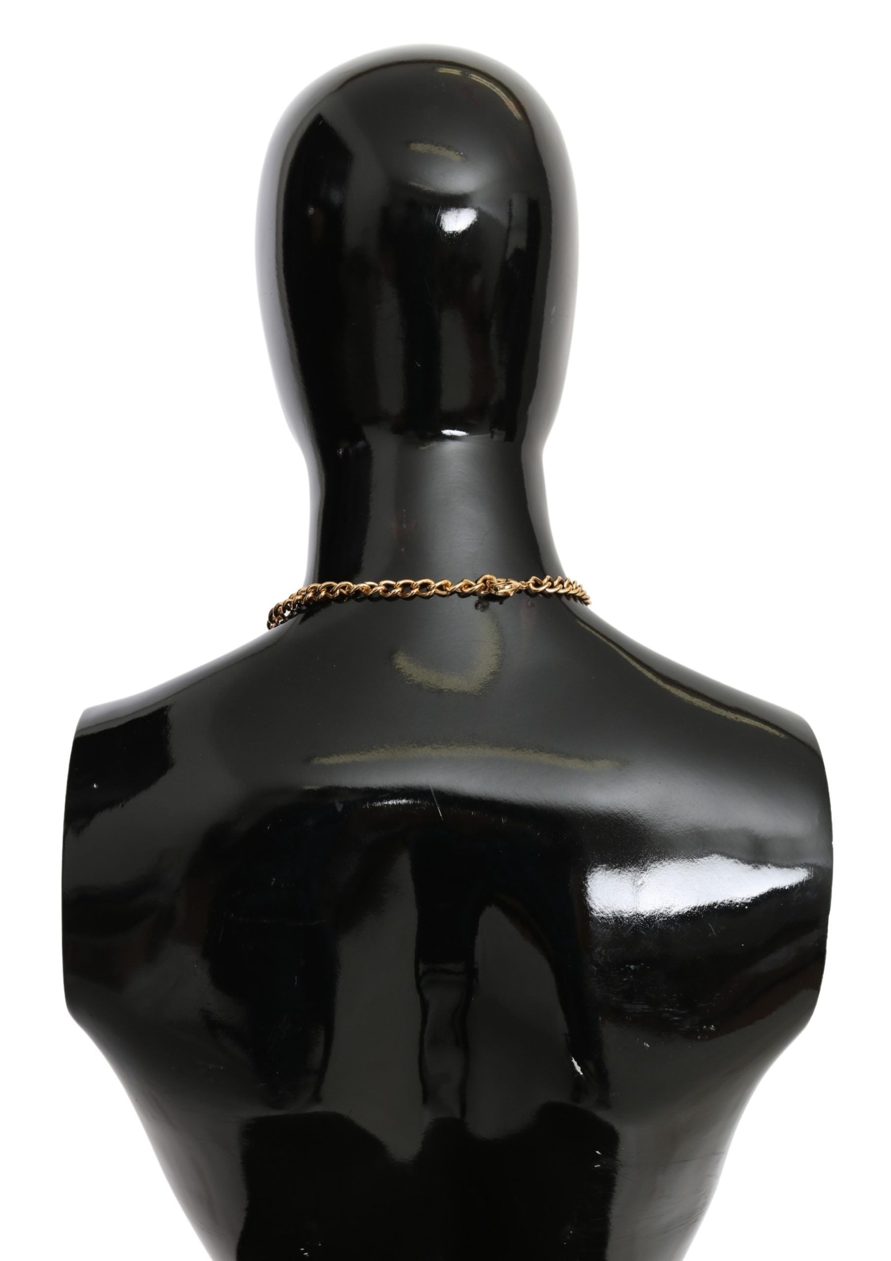 Dolce & Gabbana Green Leaves Gold Brass Crystal Flower Pendant Necklace Dolce & Gabbana