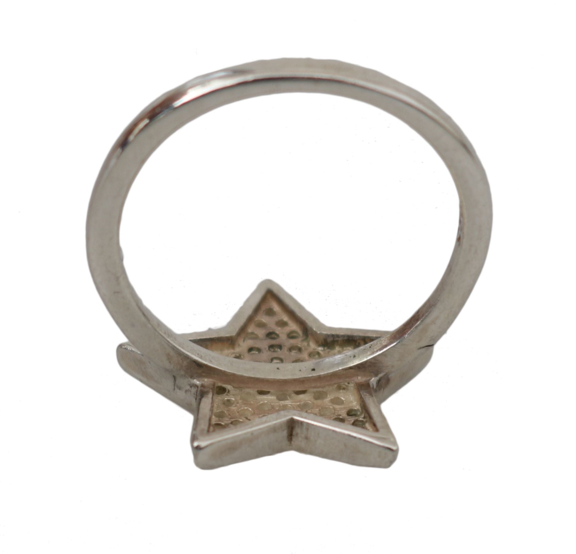 Nialaya Silver Womens Clear CZ Star 925 Ring Nialaya