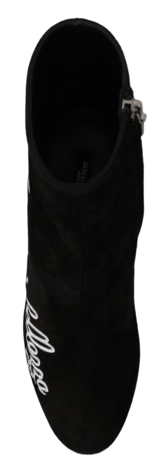 Dolce & Gabbana Black Suede L'Amore E'Bellezza Boots Shoes Dolce & Gabbana