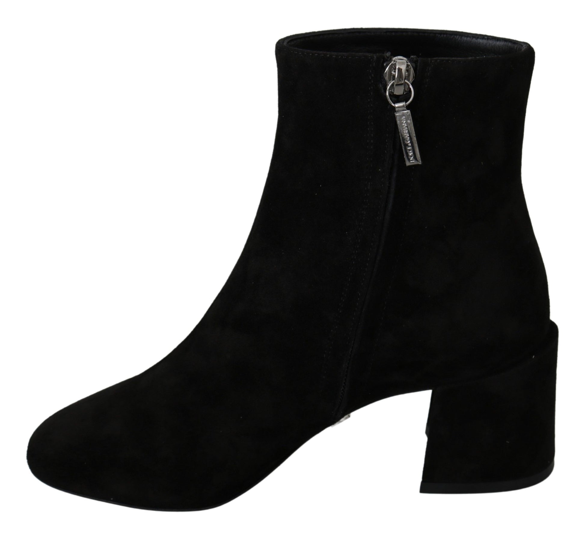 Dolce & Gabbana Black Suede L'Amore E'Bellezza Boots Shoes Dolce & Gabbana