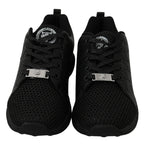Philipp Plein Black Casual Running Sneakers Shoes
