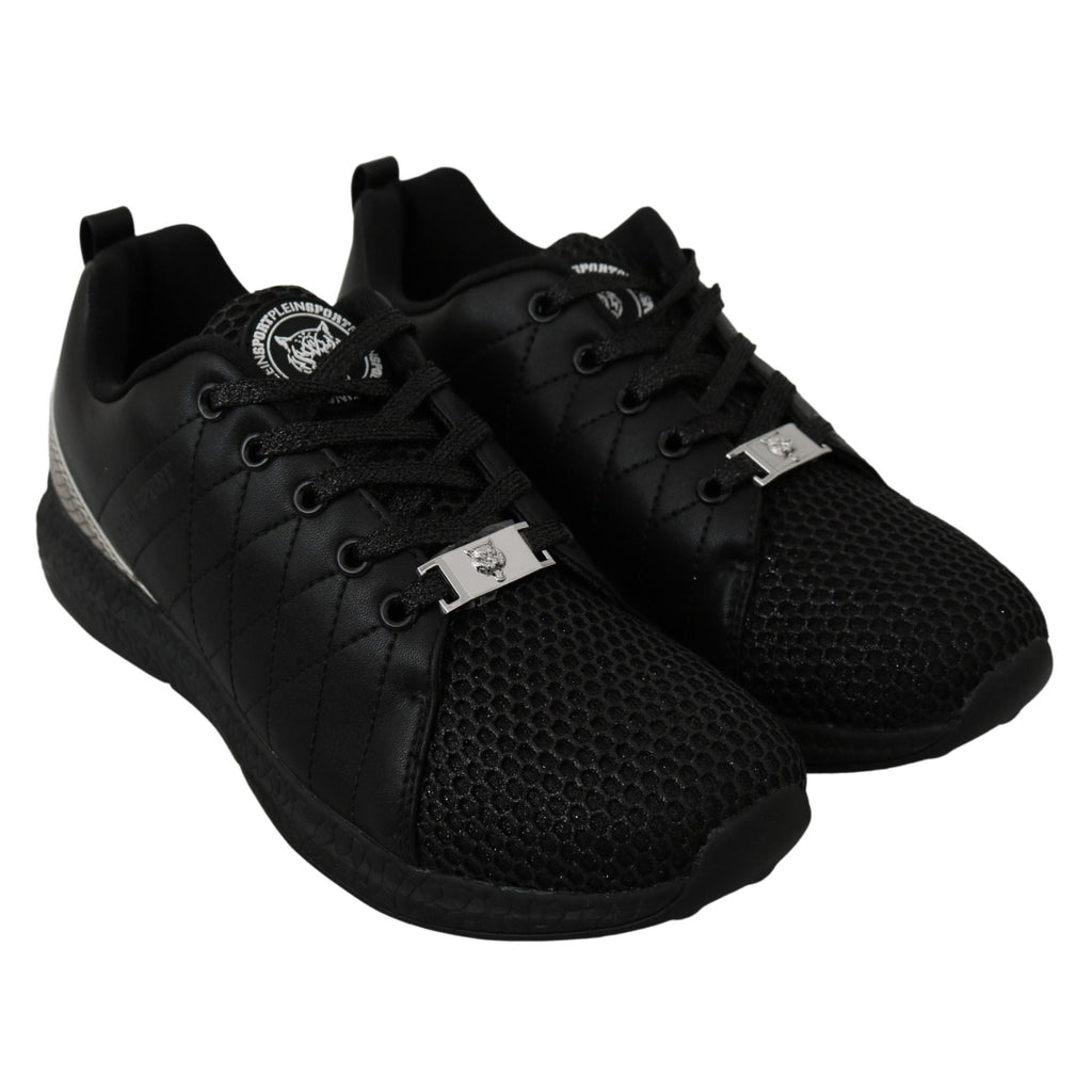 Philipp Plein Black Casual Running Sneakers Shoes
