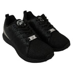 Philipp Plein Black Casual Running Sneakers Shoes