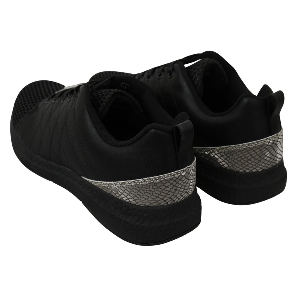 Philipp Plein Black Casual Running Sneakers Shoes