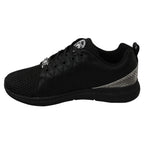 Philipp Plein Black Casual Running Sneakers Shoes