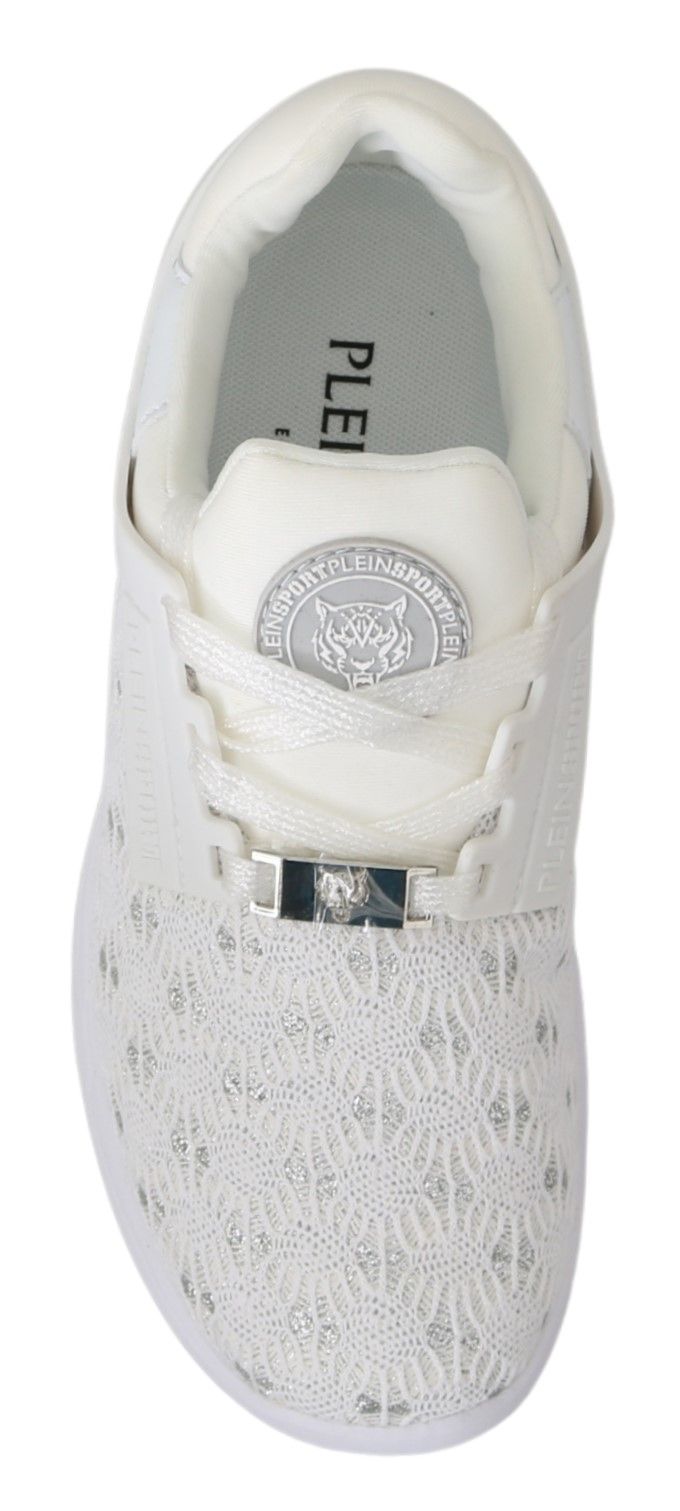 Philipp Plein White Polyester Casual Sneakers Shoes Philipp Plein