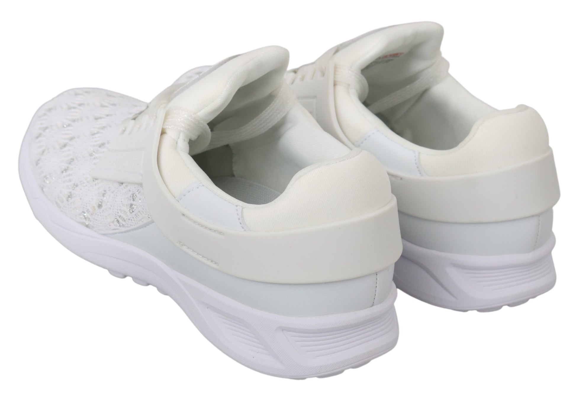 Philipp Plein White Polyester Casual Sneakers Shoes Philipp Plein