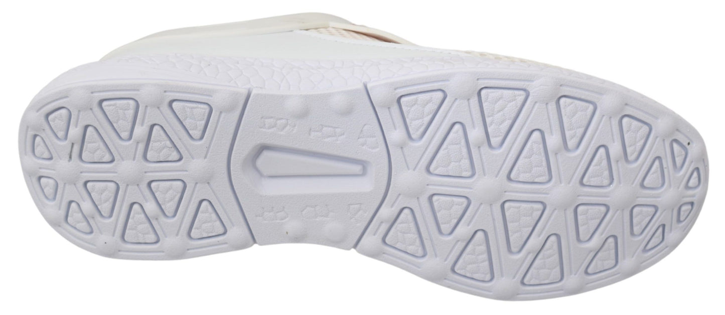 Philipp Plein White Pink Polyester Becky Sneakers Shoes Philipp Plein