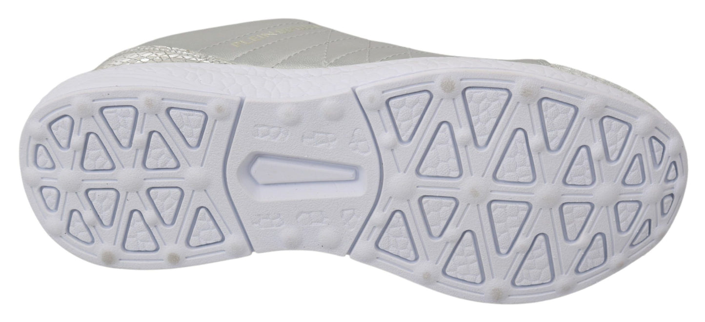 Philipp Plein Gisella Silver Polyester Sneakers Shoes Philipp Plein