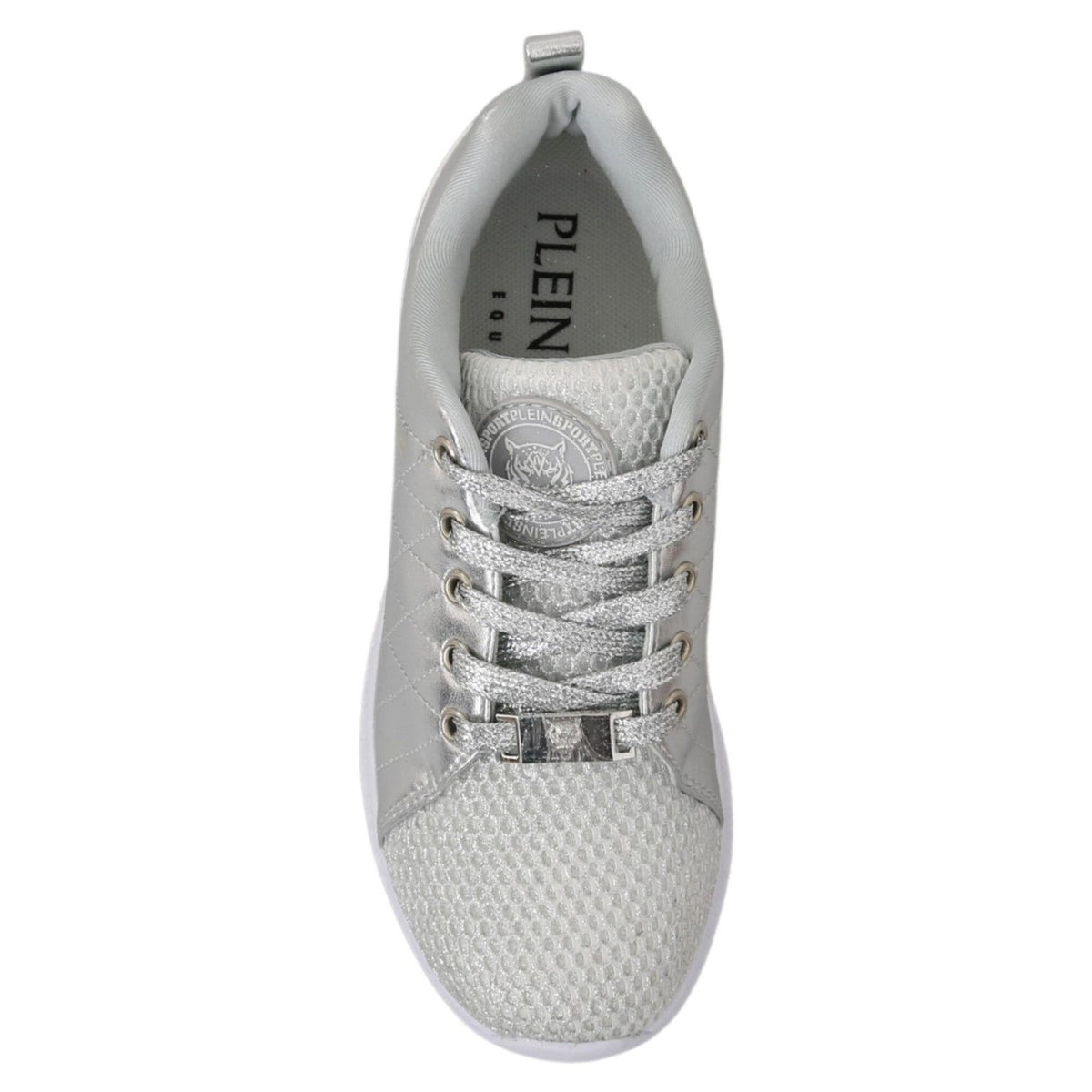 Philipp Plein Gisella Silver Polyester Sneakers Shoes