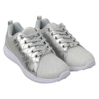 Philipp Plein Gisella Silver Polyester Sneakers Shoes