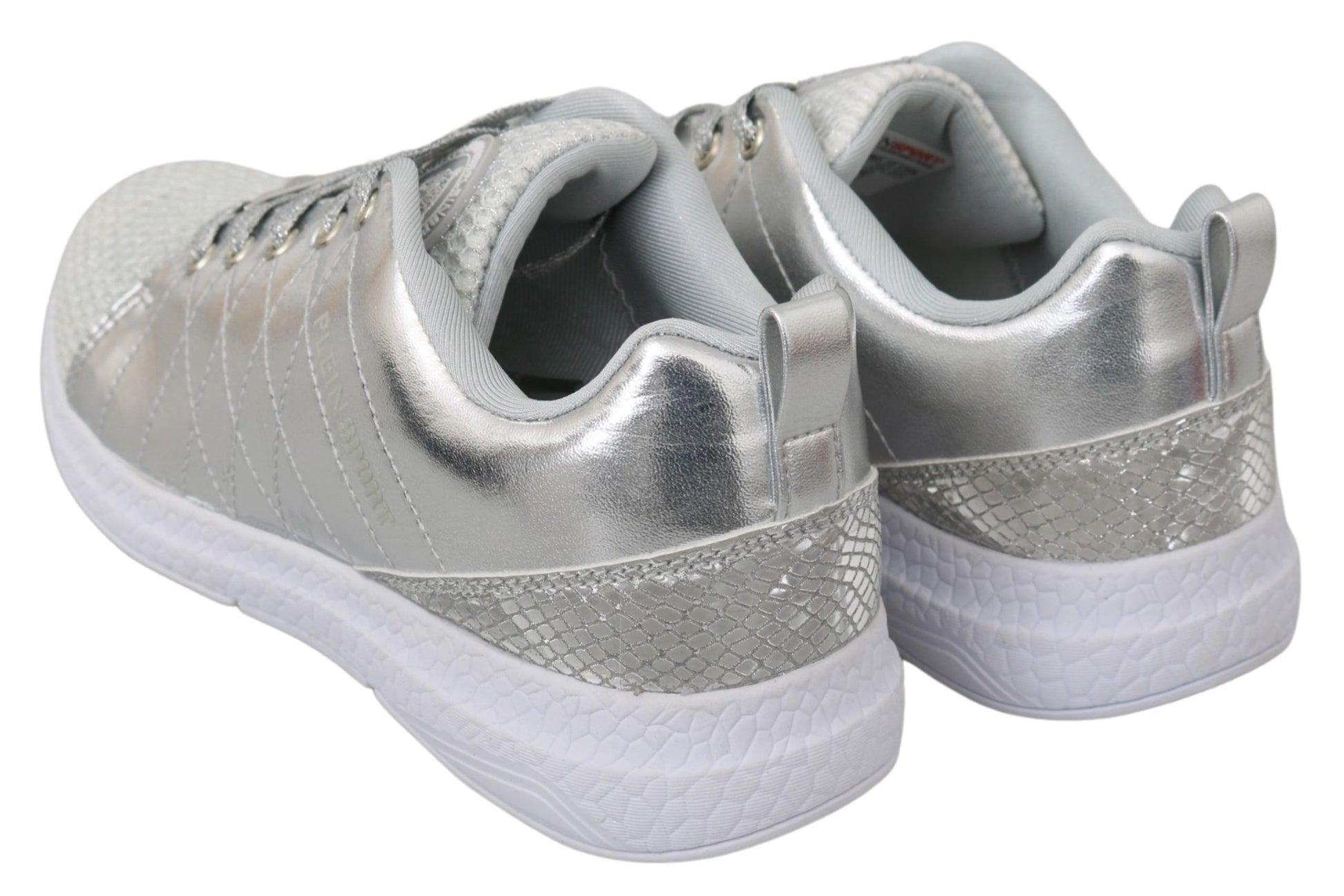 Philipp Plein Gisella Silver Polyester Sneakers Shoes Philipp Plein