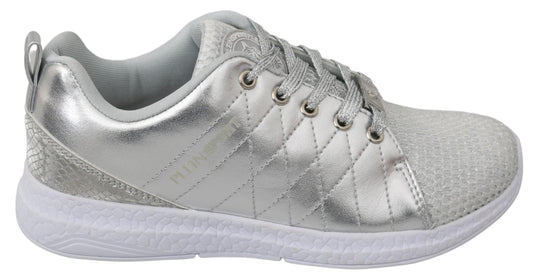 Philipp Plein Gisella Silver Polyester Sneakers Shoes Philipp Plein