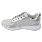 Philipp Plein Gisella Silver Polyester Sneakers Shoes