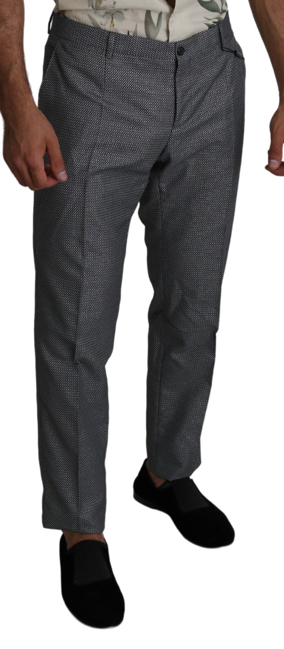 Dolce & Gabbana Gray Formal Dress Trouser Slim Fit Pants Dolce & Gabbana