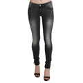 Acht Black Gray Washed Skinny Trouser Cotton Jeans