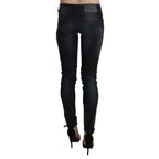 Acht Blue Washed Low Waist Skinny Denim Trouser