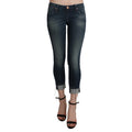 Acht Blue Washed Low Waist Skinny Cropped Denim pant