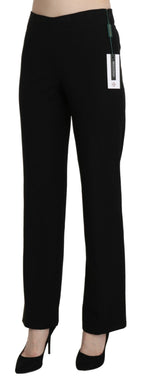 BENCIVENGA Black High Waist Straight Formal Dress Trouser - Eljoys Fashion 