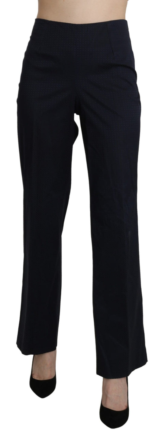 BENCIVENGA Navy Blue High Waist Straight Dress Trouser Pants BENCIVENGA