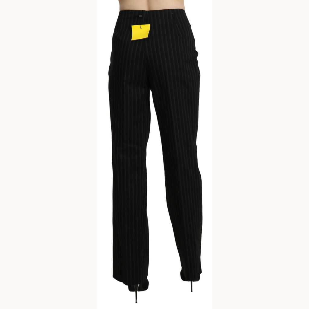 BENCIVENGA Black High Waist Straight Dress Trouser Pants