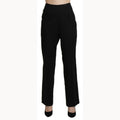 BENCIVENGA Black High Waist Straight Dress Trouser Pants