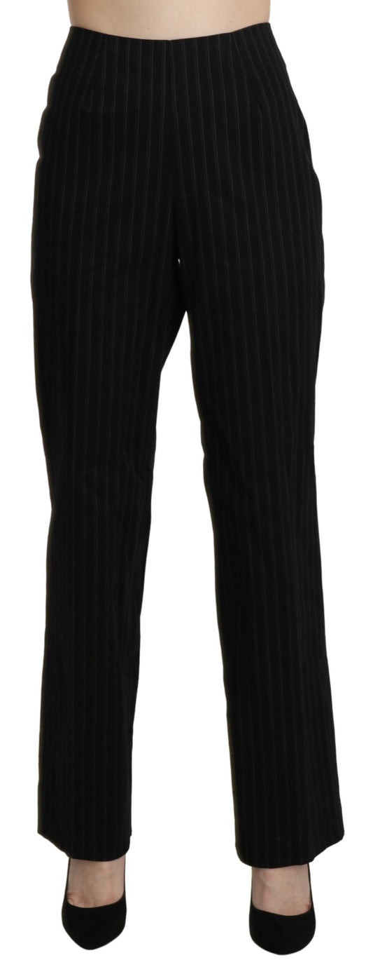 BENCIVENGA Black High Waist Straight Dress Trouser Pants BENCIVENGA