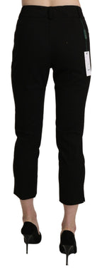 BENCIVENGA Black High Waist Skinny Cropped Dress Trouser Pants - Eljoys Fashion 