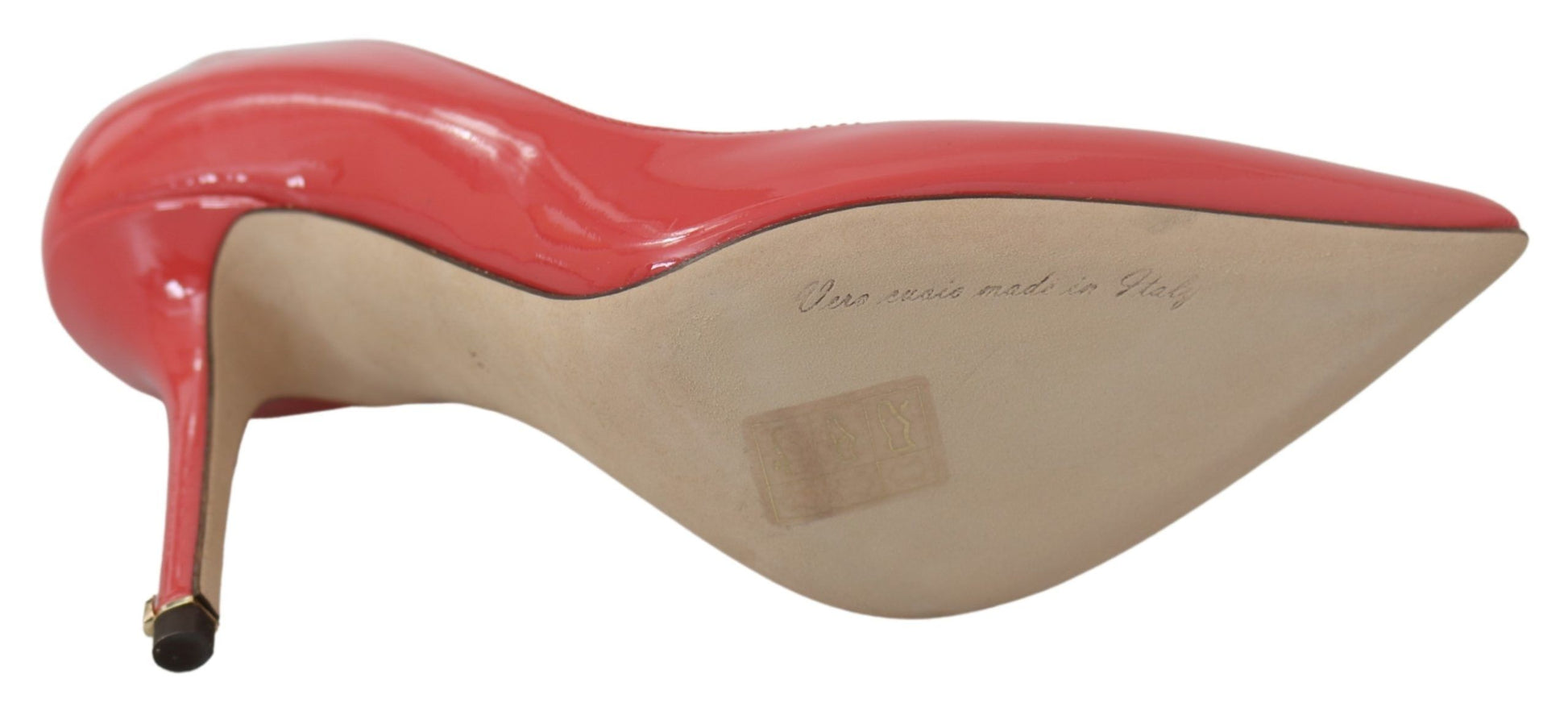 Dolce & Gabbana Dark Pink Patent Leather Heels Pumps Dolce & Gabbana