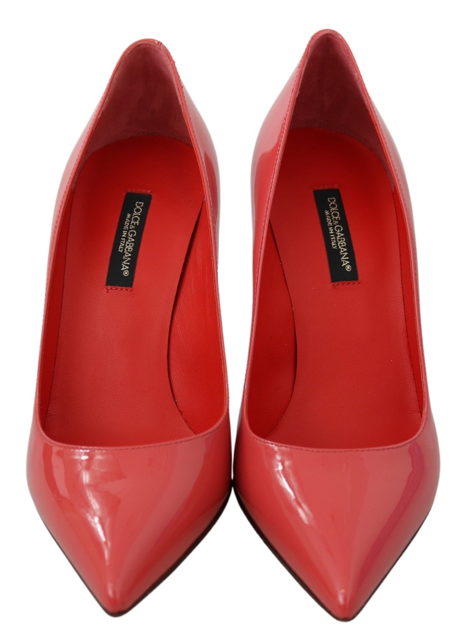 Dolce & Gabbana Dark Pink Patent Leather Heels Pumps Dolce & Gabbana