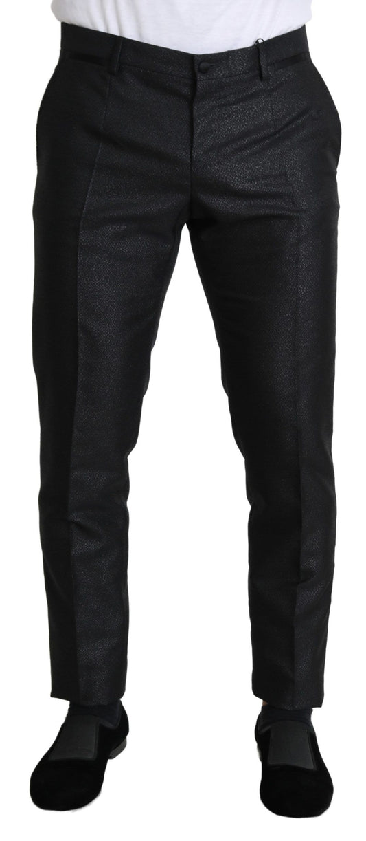 Dolce & Gabbana Black Metallic Skinny Trouser Dress Dolce & Gabbana