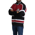 Dolce & Gabbana Red Black AMORE Sport Full Zipper Sweater