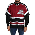 Dolce & Gabbana Red Black AMORE Sport Full Zipper Sweater