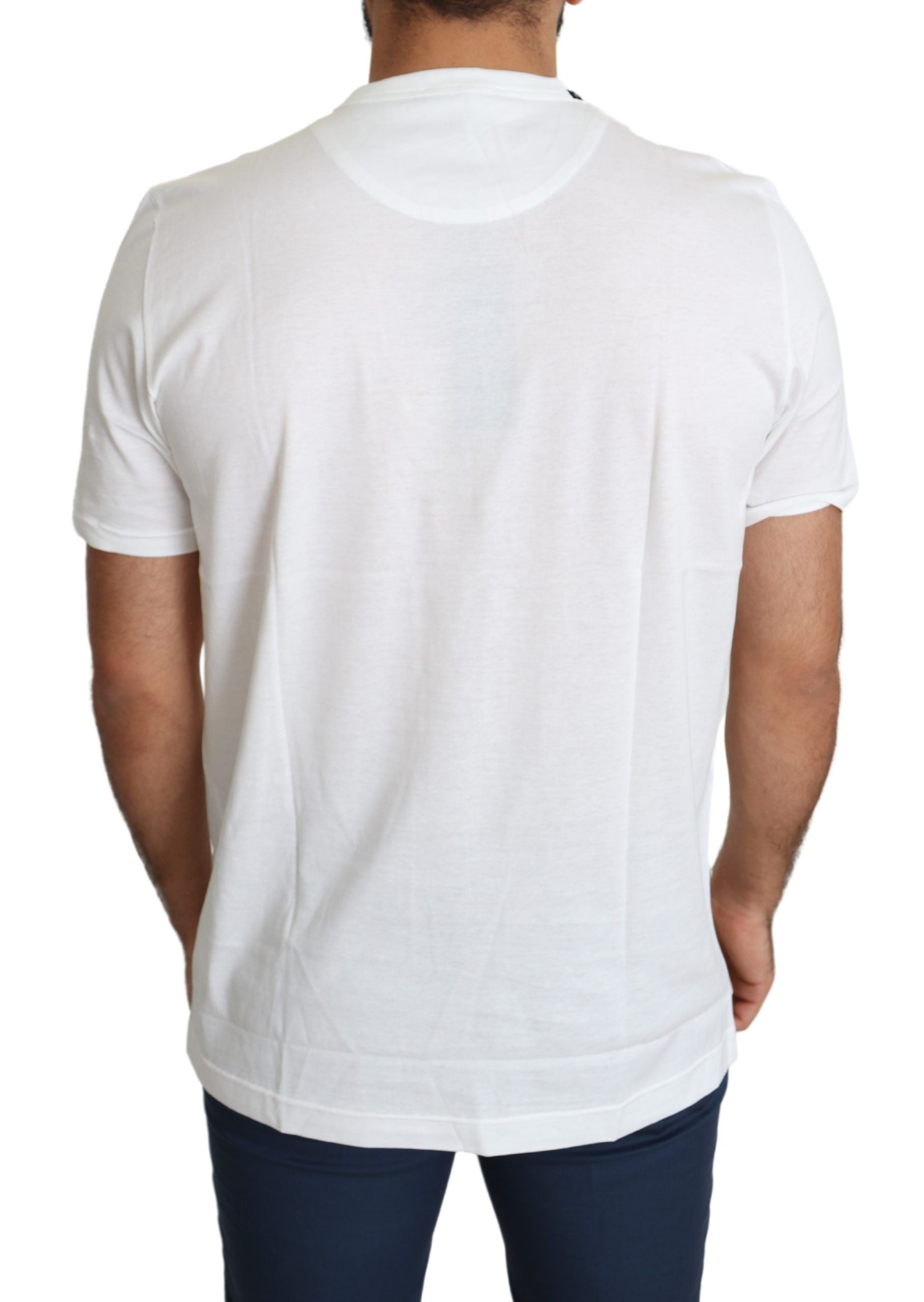 Dolce & Gabbana White Saint Valentine Hearts Print Men T-shirt Dolce & Gabbana