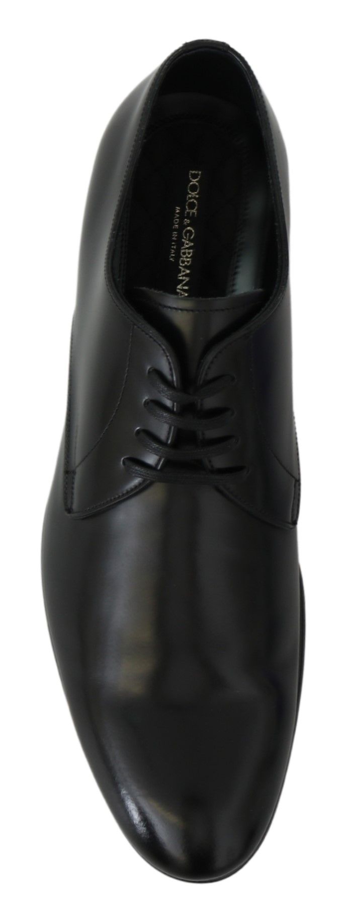 Dolce & Gabbana Derby Napoli Black Leather Dress Formal Shoes Dolce & Gabbana