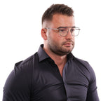Yohji Yamamoto Gray Titanium Glasses Frames