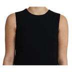 Dolce & Gabbana Black Viscose Stretch A-line Shift Mini Dress