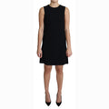 Dolce & Gabbana Black Viscose Stretch A-line Shift Mini Dress