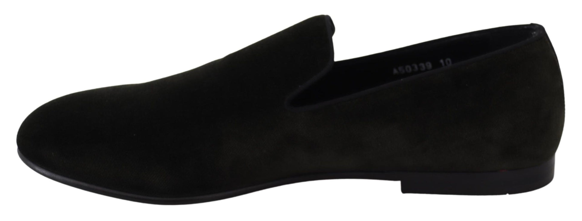 Dolce & Gabbana Green Velvet Slip On Mens Loafers Shoes Dolce & Gabbana