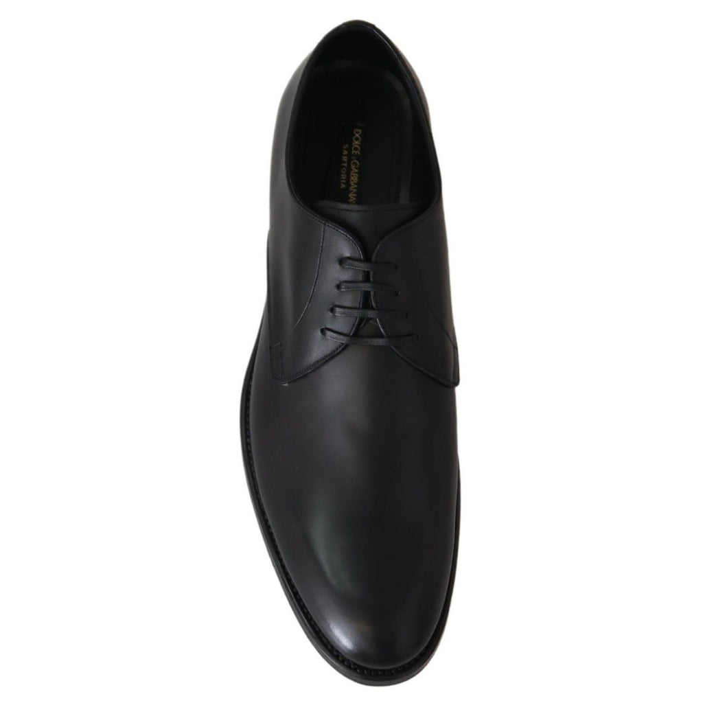 Dolce & Gabbana Black Leather SARTORIA Hand Made Shoes