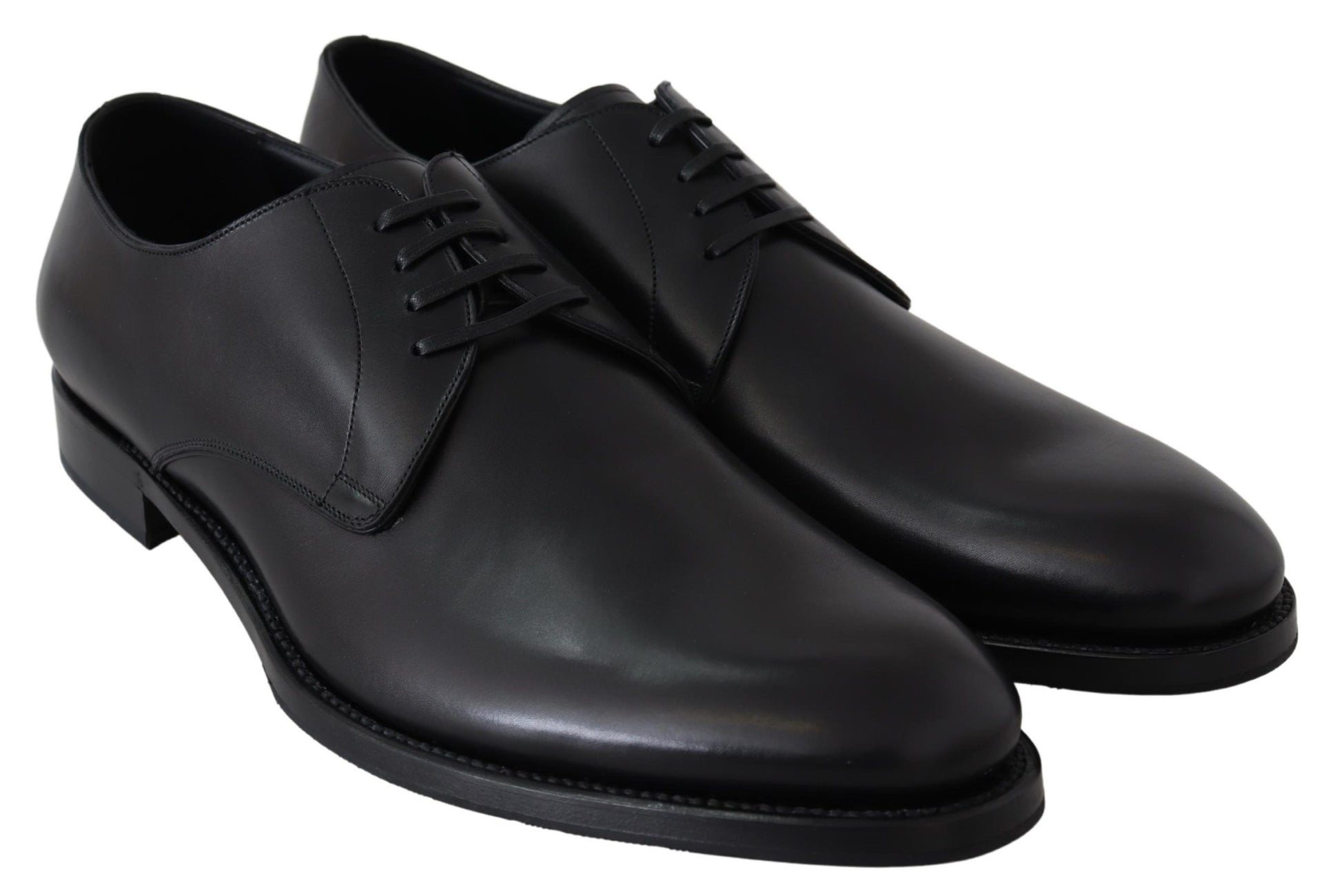 Dolce & Gabbana Black Leather SARTORIA Hand Made Shoes Dolce & Gabbana